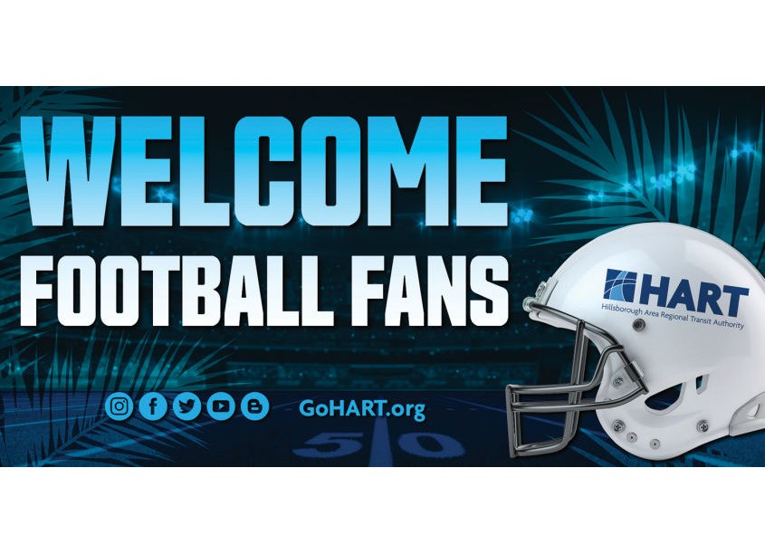HART Welcomes Football Fans Social Media by Hillsborough Transit Authority (HART)