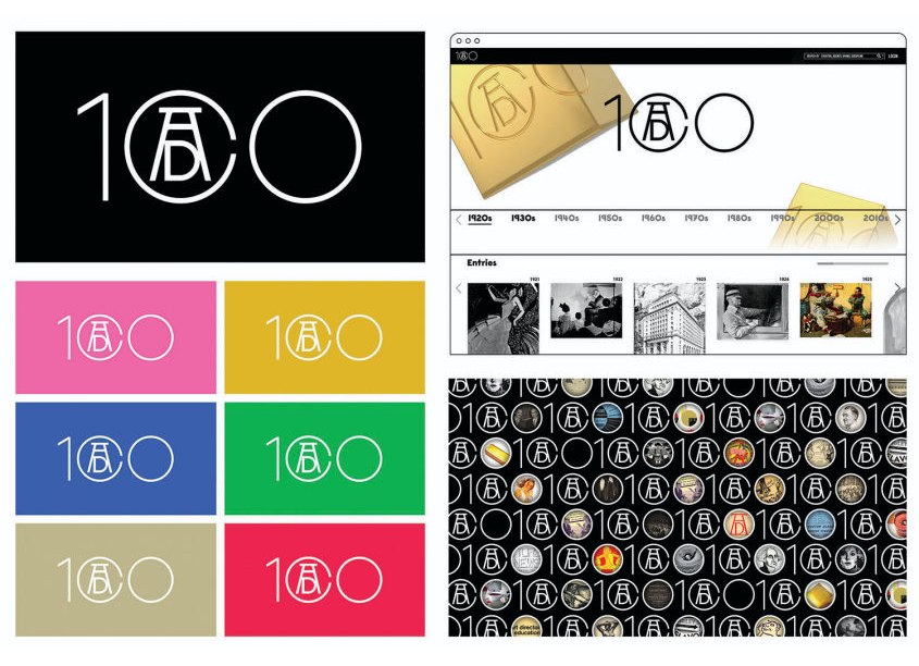 A Centennial Anniversary Brand for Art Directors Club by C&G Partners