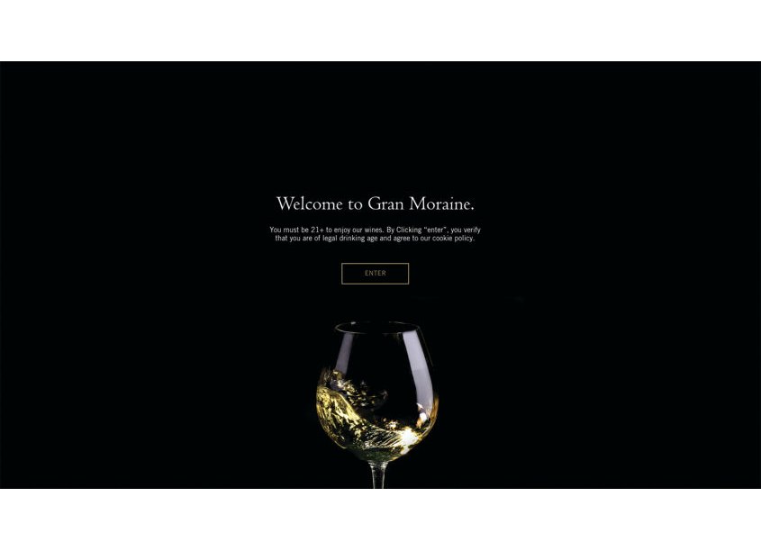 Jackson Family Wines Creative Gran Moraine Winery Website