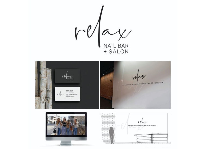 Bolder & Co. Creative Studios Relax Nail Bar + Salon Identity