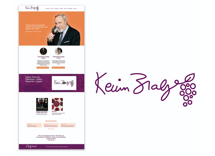 Kevin Zraly Logo Design by Alamini Creative Group