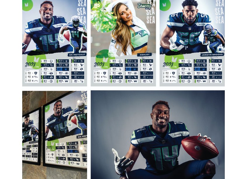 2021 Schedule Posters by Seattle Seahawks