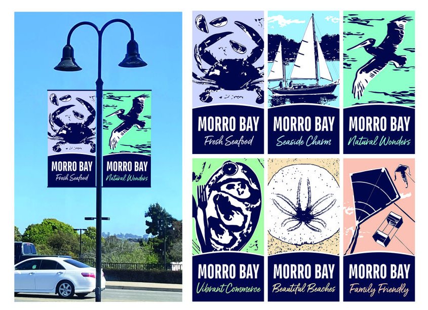 Morro Bay Street Banner Series by HB Design