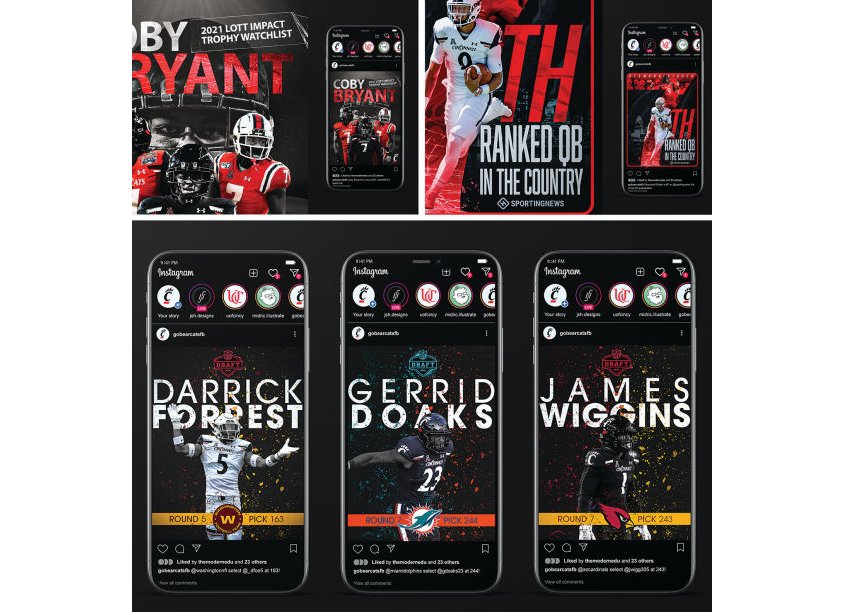 UC Bearcats Football Social Student by The Modern College of Design