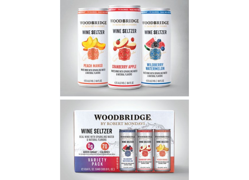 Affinity Creative Group Woodbridge Wine Seltzer Packaging Design