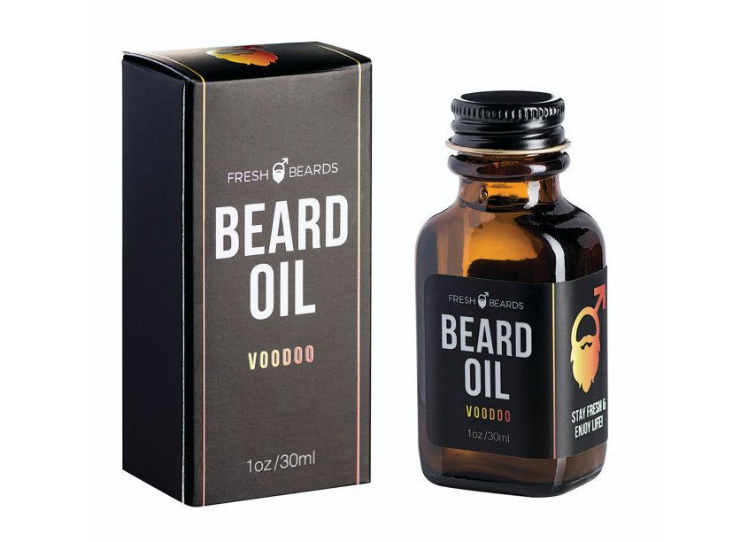 Beard Oil Package Design by Avery Rose Graphic Design