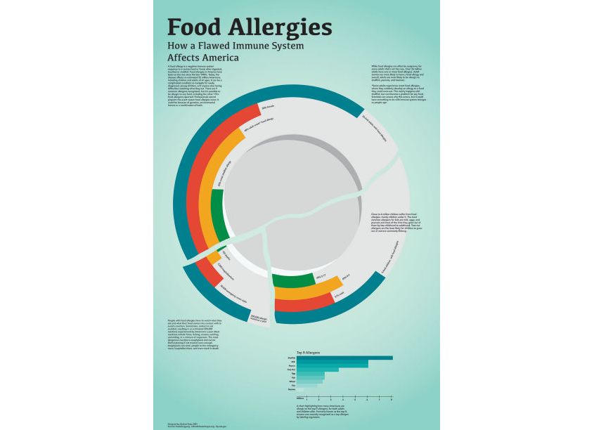 Food Allergies Infographic by Bethani Estes