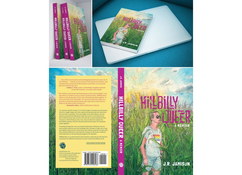 Hillbilly Queer Book Cover Design by Open Door Design Studio (ODDS)
