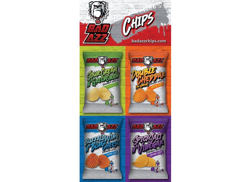 Cyber Graphics Bad Azz Potato Chips Packaging