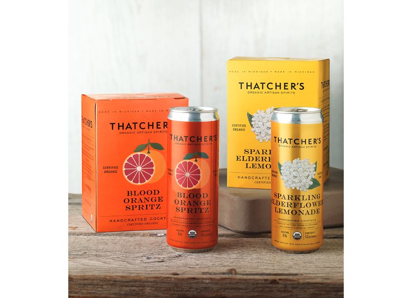 Thatcher’s Organic Canned Cocktails by CF Napa Brand Design