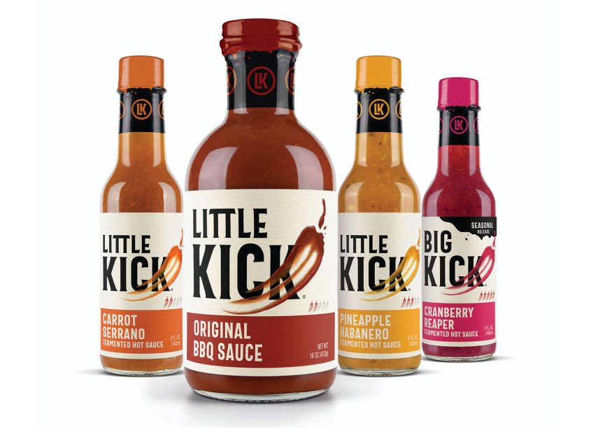 Little Kick Sauces Branding and Packaging by SixAbove Studios