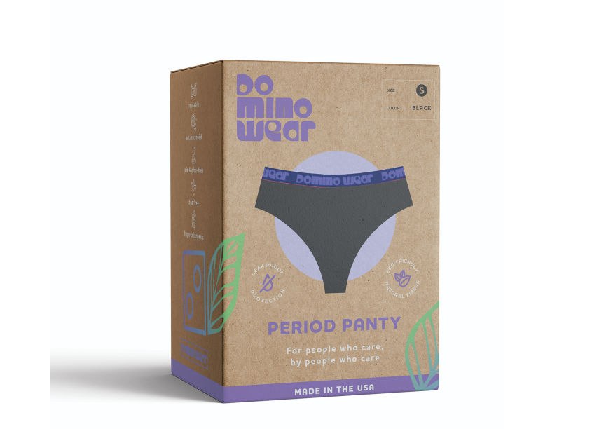 DominoWear Period Panty Packaging by Hidden Path Creative