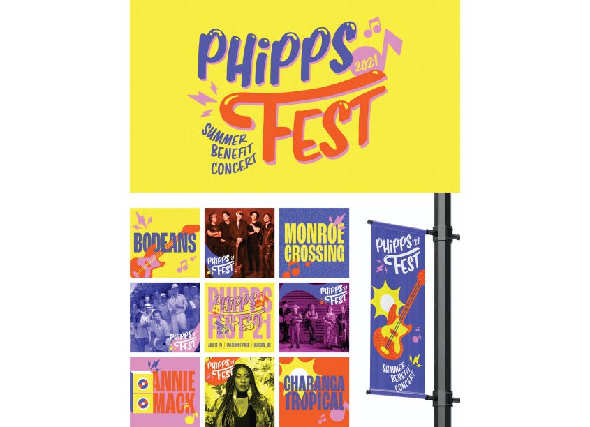 Phipps Fest Summer Benefit Concert Branding by Christiansen Creative