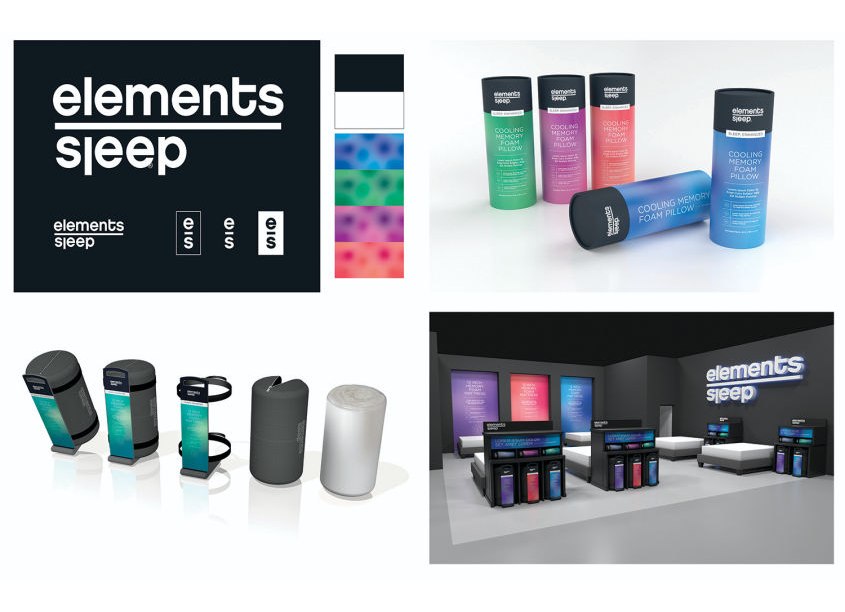 Elements Sleep Brand Identity System by BOLTGROUP