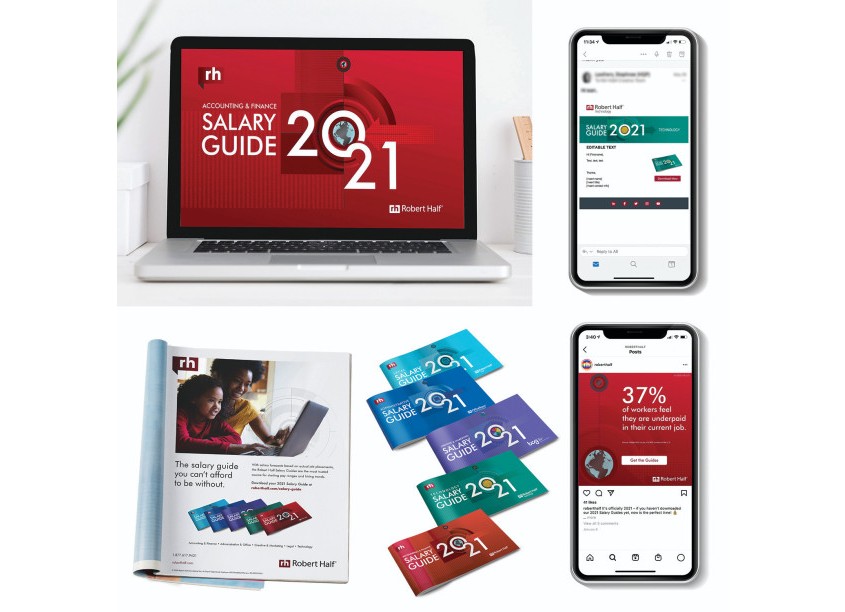 2021 Salary Guide Campaign by Robert Half Global Creative