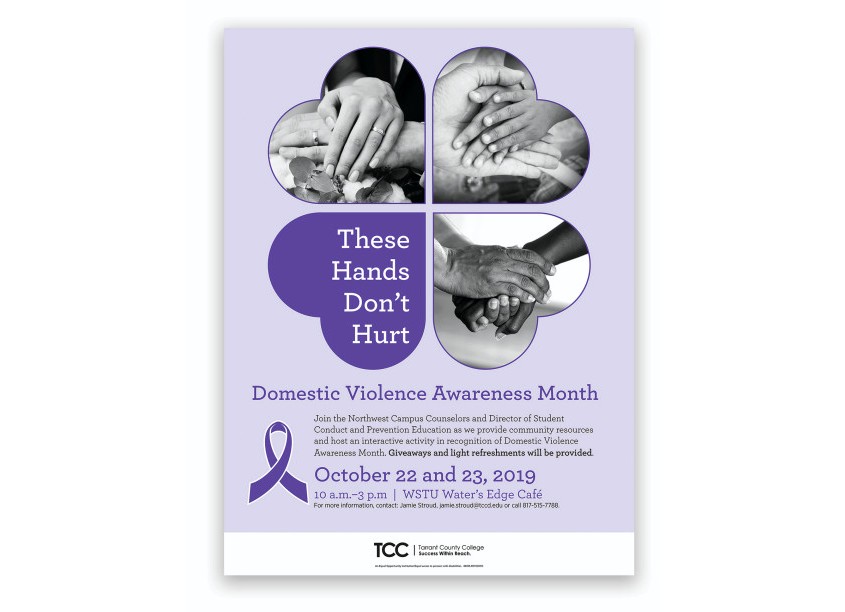 Domestic Violence Awareness Month by Tarrant County College District/Graphic Services