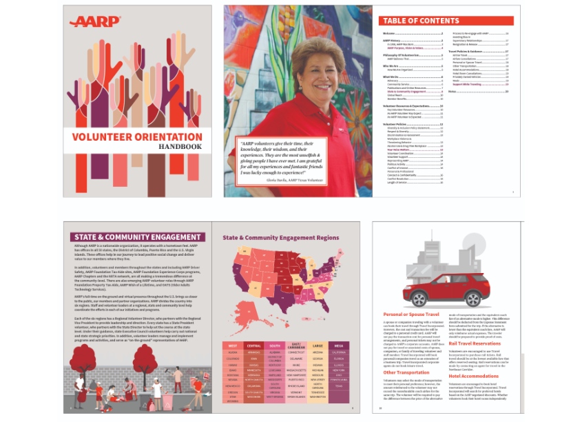 Volunteer Orientation Handbook by AARP Brand Creative Services