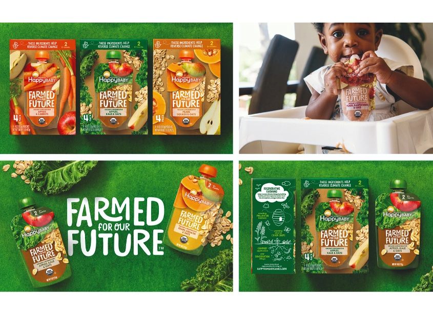 Happy Family Brands Happy Baby: Farmed for Our Future Package Design