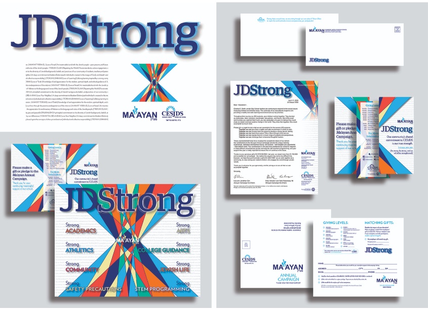Charles E. Smith Jewish Day School (CESJDS) Marketing Department Ma'ayan 2021 Annual Campaign Brochure + Mailing