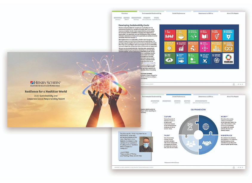 Resilience For A Healthier World Social Responsibility Report by Henry Schein, Inc./Schein Creative Group
