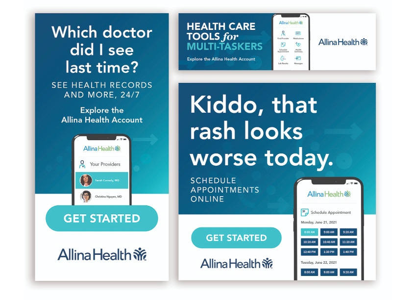 Allina Health Brand Expression Digital Door Campaign