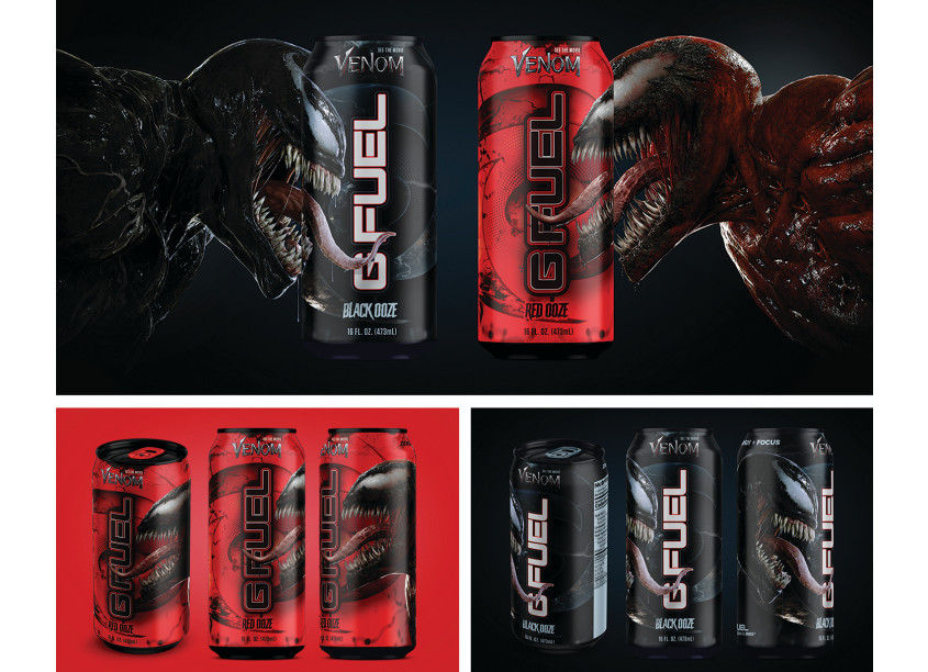 G Fuel Venom Limited Edition Cans by SmashBrand