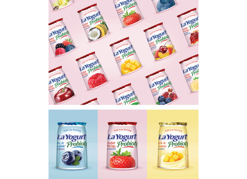 La Yogurt Packaging Refresh by Cornerstone Strategic Branding (CSB)