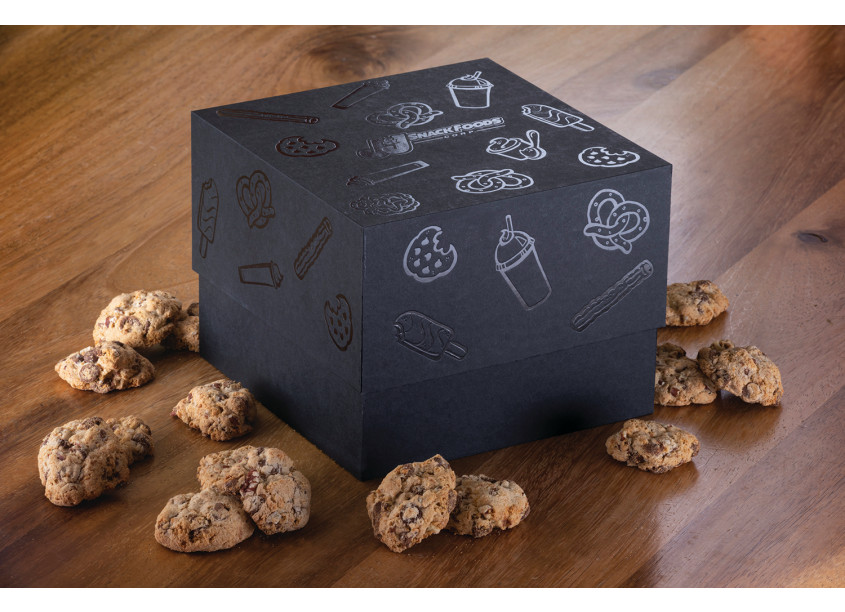 Corporate Image Luxurious Raw Board Cookie Box