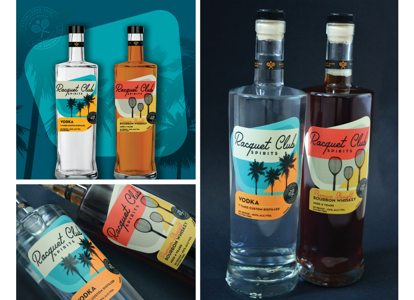 Racquet Club Spirits Package Design by 4Parts Design