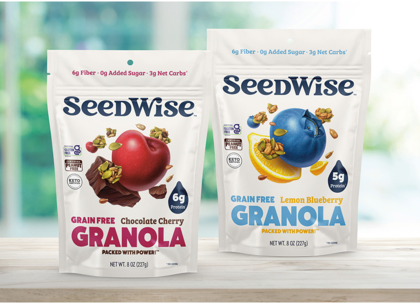 Seedwise Snacks Packaging by BexBrands
