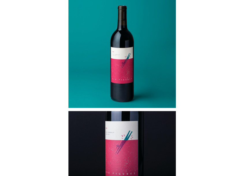 Six Figures Merlot Label Design by Gatto Rivera