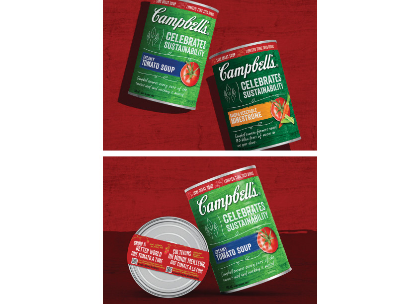Campbell’s LTO Sustainability Package Design by Invok Brands