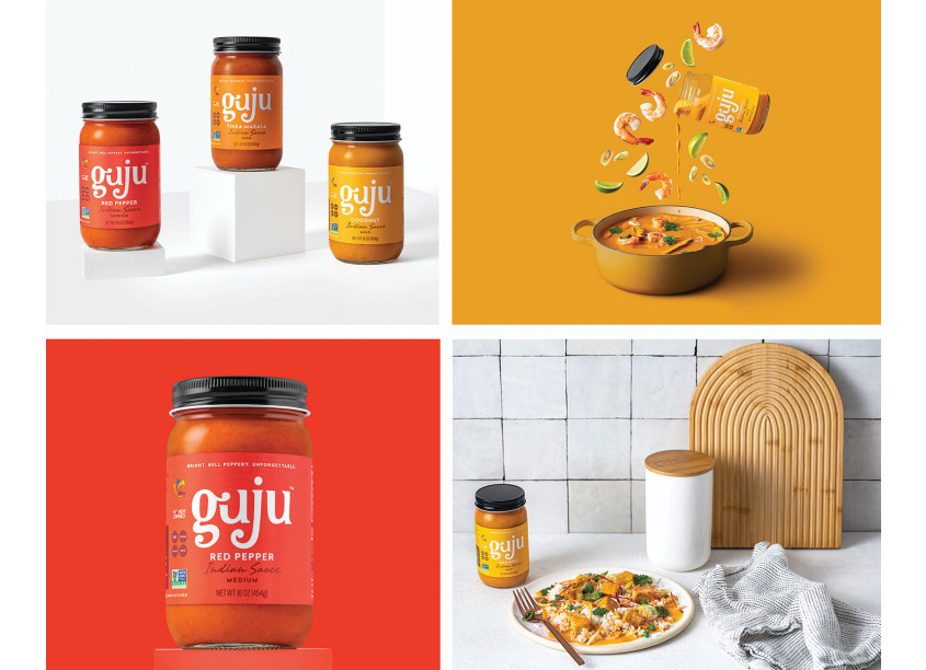 Design Womb Guju Indian Sauce Branding and Packaging