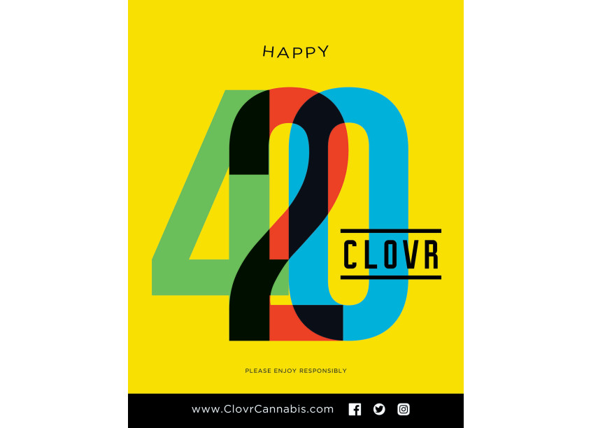 CLOVR 420 Retail Sign by Blue Dart Ventures