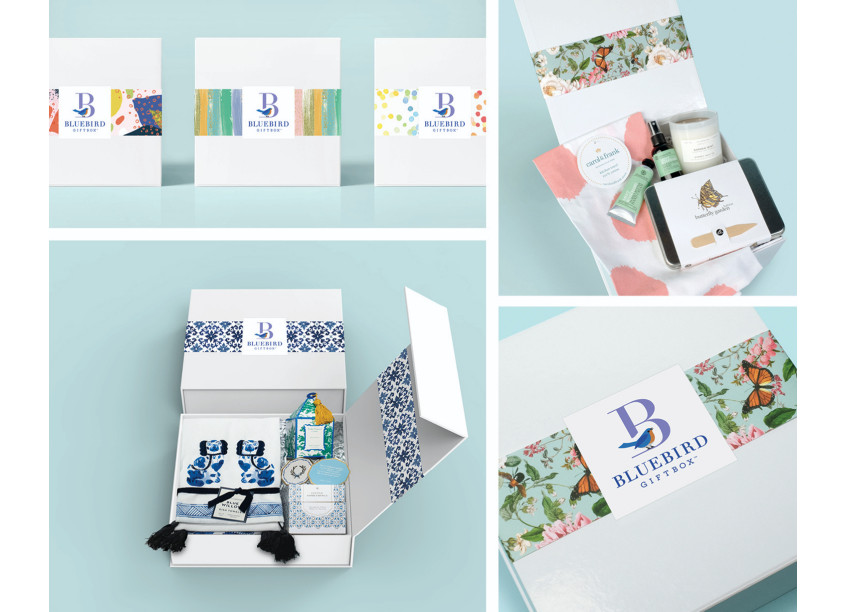 Bluebird Giftbox: Logo, Identity, & Package Design by Roxanne Bradley-Tate Design, LLC