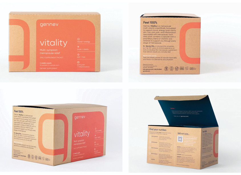 Clever Creative Gennev Vitality Packaging