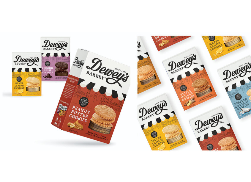 Dewey’s Bakery Packaging by Little Big Brands