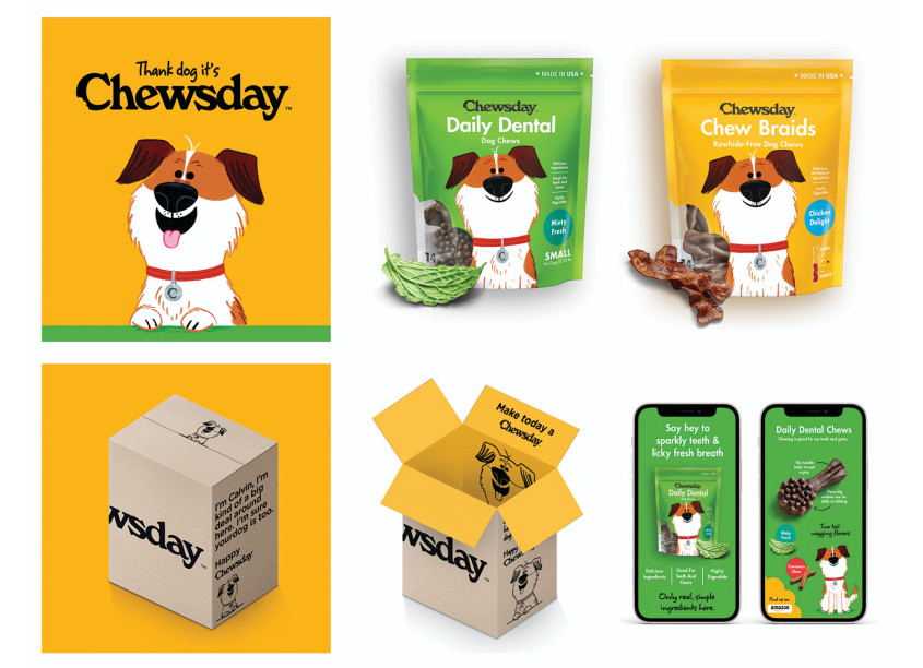 Chewsay Daily Dental Dog Chews and Rawhide-Free Dog Chews by Plant Creative