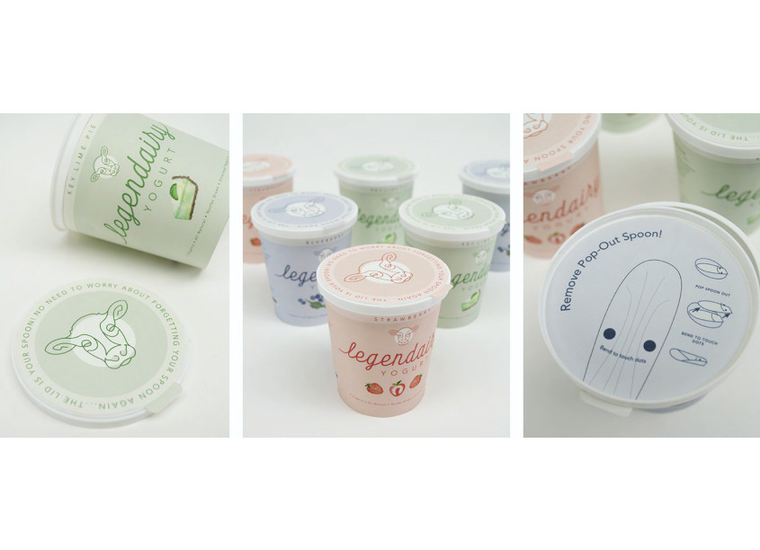 Auburn University Graphic Design Legendairy Yogurt Package Design