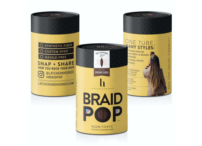 Braid Pop Packaging by Jess Glebe Design