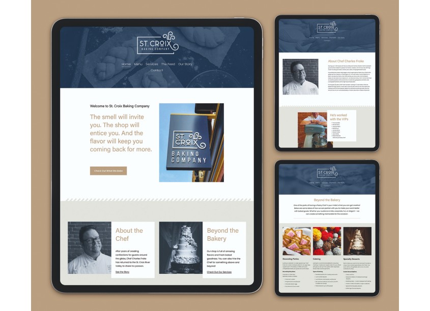 St. Croix Baking Company Website by Christiansen Creative