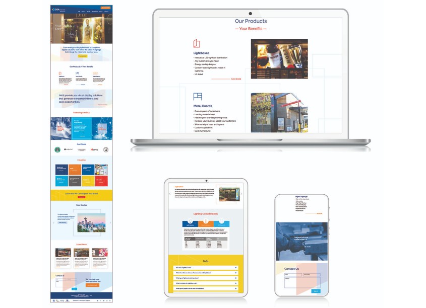 Lentini Design & Marketing, Inc. UI Redesign & Website Build