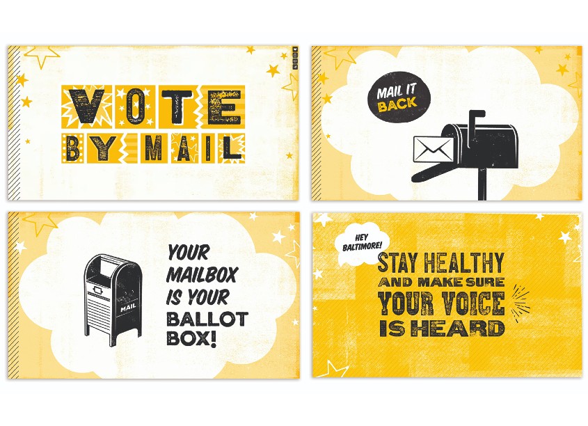 Baltimore Votes By Mail Motion Graphic by The Hatcher Group