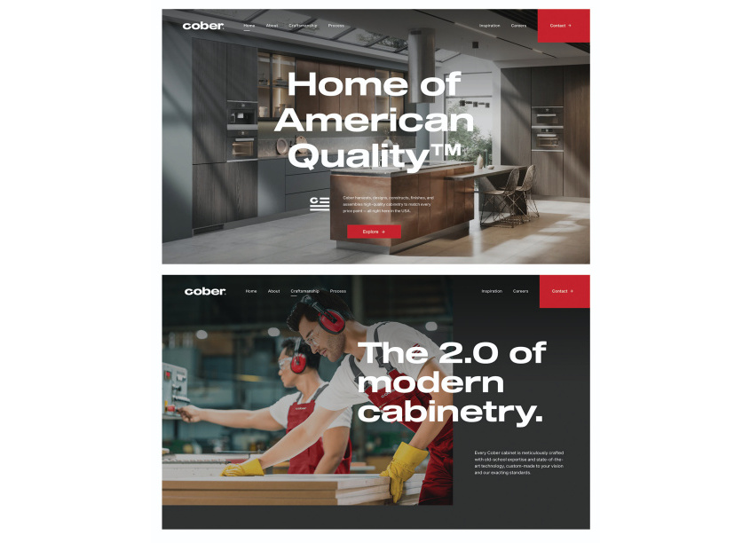 Cober Cabinets Website by GCNY Marketing