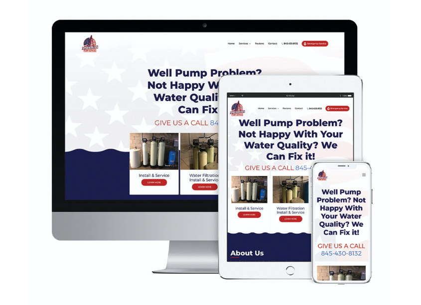 Creating Digital American Pump Service Website