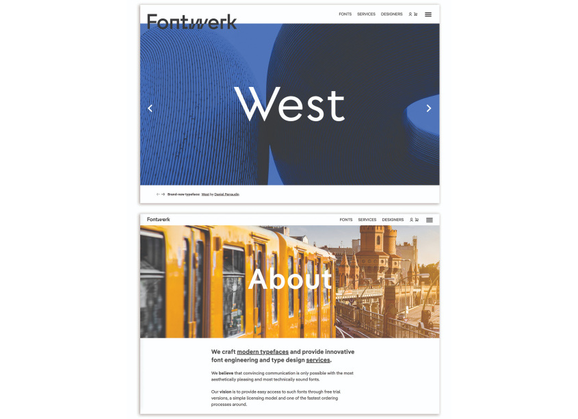 Fontwerk Website (Fontwerk.com) by Fontwerk