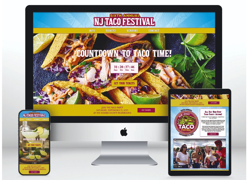 NJ Taco Festival Website by PrintGiant
